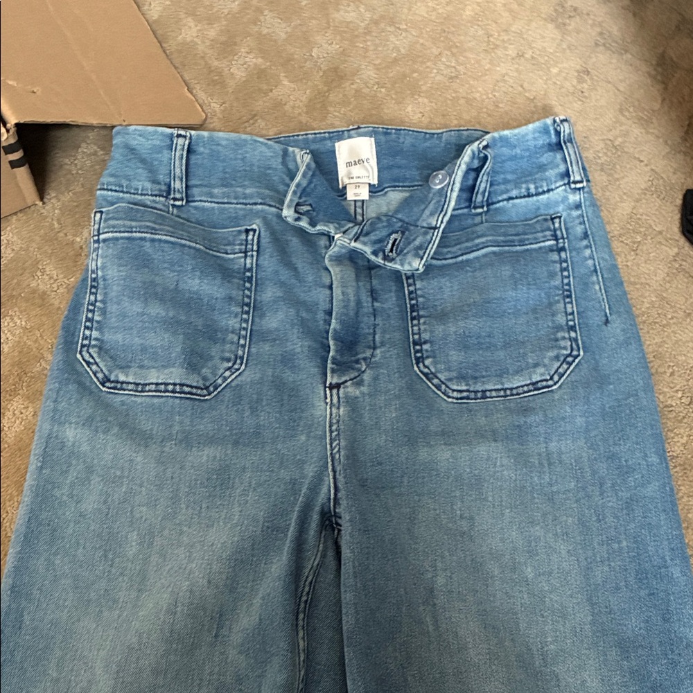 Maeve Light Blue Ankle & Cropped Jeans